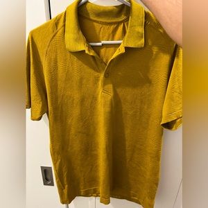 Never worn outdoors- almost new Lululemon polo neck tee Medium